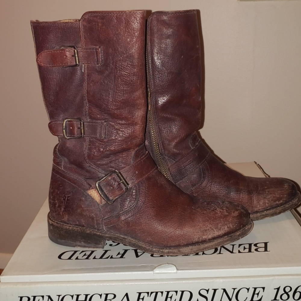 Unworn, Frye Jaden Moto Cuff Boots